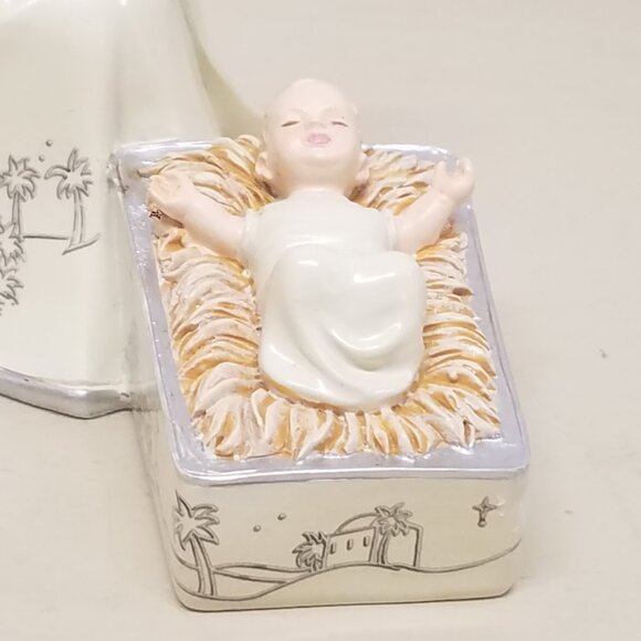 Silver Blessings Nativity Christmas Tree Collection Joseph, Mary, Jesus Figurine - Picture 12 of 16